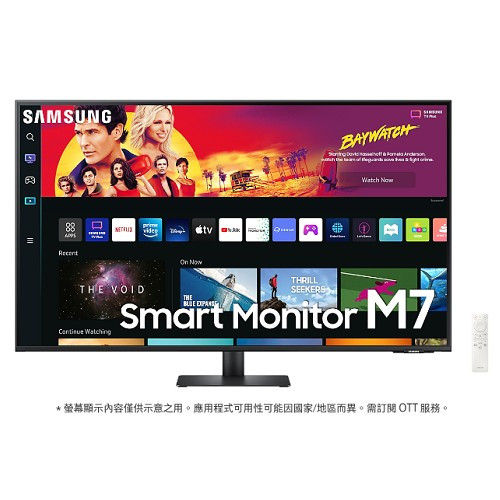 SAMSUNG 43吋4K智慧聯網平面顯示器S43BM700UC(M7/黑色)