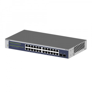 NETGEAR GS724T / GS724TP 24埠 Gigabit + 2埠 光纖 智能網管交換器 / PoE 交換器