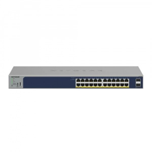 NETGEAR GS724T / GS724TP 24埠 Gigabit + 2埠 光纖 智能網管交換器 / PoE 交換器