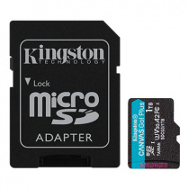 Kingston Canvas Go!Plus microSD 64GB、128GB、256GB、512GB、1TB 記憶卡