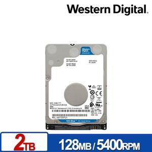 WD 藍標 WD20SPZX 2TB 2.5吋硬碟