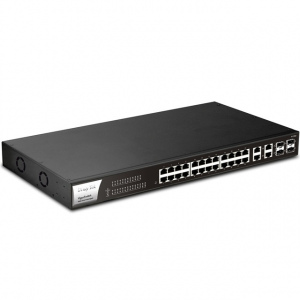 居易 DrayTek	VigorSwitch P1282 28-Port Web Smart Gigabit PoE+ Switch