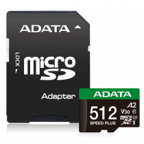 ADATA SPEED PLUS microSDXC UHS-I U3 Class 10 64GB / 128GB / 256GB / 512GB 記憶卡