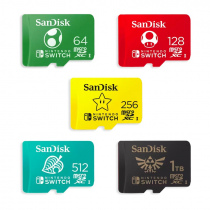 SanDisk microSDXC Nintendo Switch 授權專用記憶卡 64GB、128GB、256GB、512GB、1TB